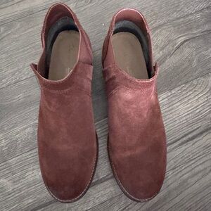 Women’s Suede Slip-On Clarks Shoes - Brown